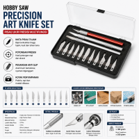 Hobby Saw Precision Art Knife Set Premium 13 Mata Pisau